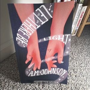 'Let There Be Light' Art Print - Red and Black